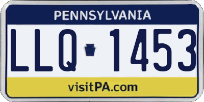 PA license plate LLQ1453