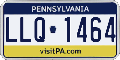 PA license plate LLQ1464