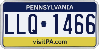 PA license plate LLQ1466