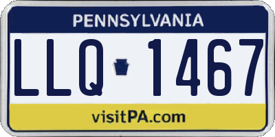 PA license plate LLQ1467