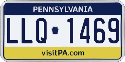 PA license plate LLQ1469