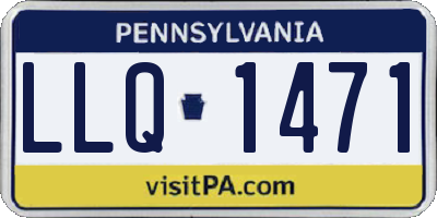 PA license plate LLQ1471