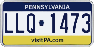 PA license plate LLQ1473
