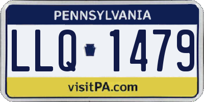 PA license plate LLQ1479