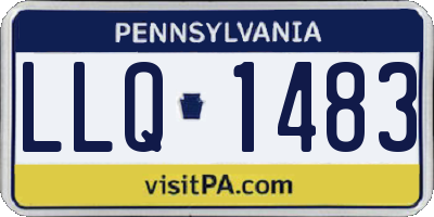 PA license plate LLQ1483