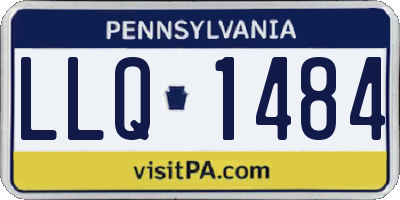 PA license plate LLQ1484