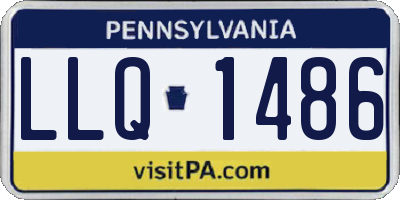 PA license plate LLQ1486