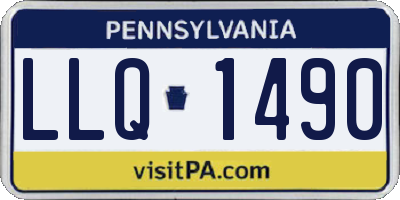 PA license plate LLQ1490