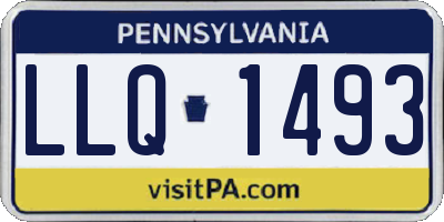PA license plate LLQ1493