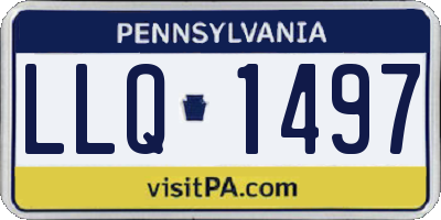 PA license plate LLQ1497