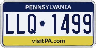 PA license plate LLQ1499