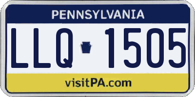 PA license plate LLQ1505