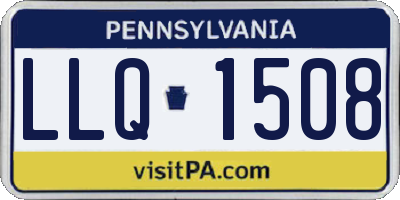 PA license plate LLQ1508