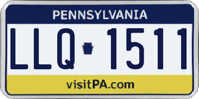 PA license plate LLQ1511
