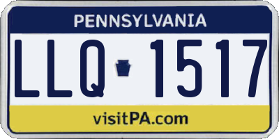 PA license plate LLQ1517