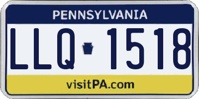 PA license plate LLQ1518
