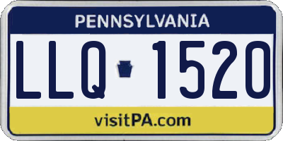 PA license plate LLQ1520