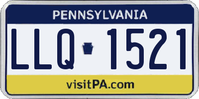 PA license plate LLQ1521