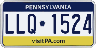 PA license plate LLQ1524