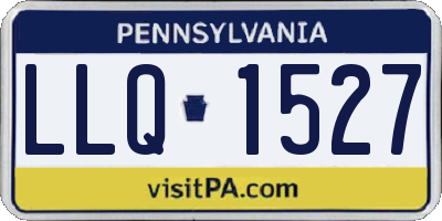 PA license plate LLQ1527