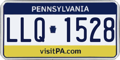 PA license plate LLQ1528