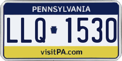 PA license plate LLQ1530