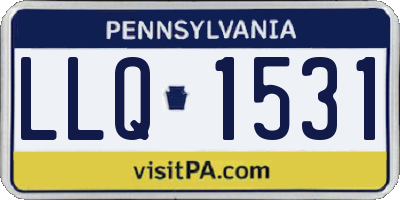 PA license plate LLQ1531