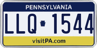 PA license plate LLQ1544
