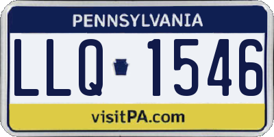 PA license plate LLQ1546