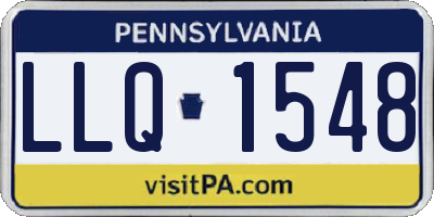 PA license plate LLQ1548