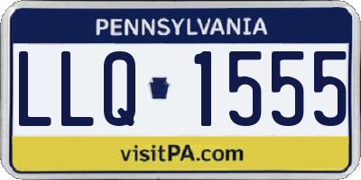 PA license plate LLQ1555