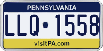PA license plate LLQ1558