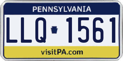 PA license plate LLQ1561