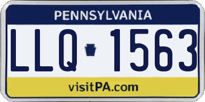 PA license plate LLQ1563