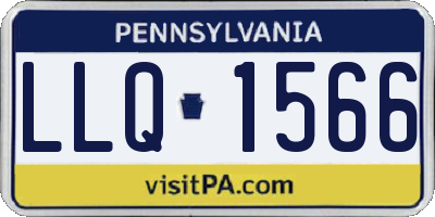 PA license plate LLQ1566