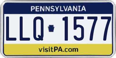 PA license plate LLQ1577
