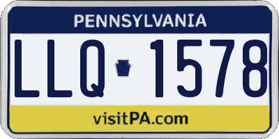PA license plate LLQ1578