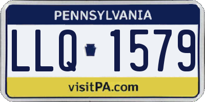 PA license plate LLQ1579
