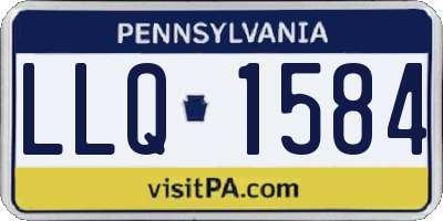 PA license plate LLQ1584