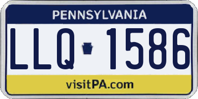 PA license plate LLQ1586