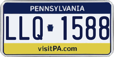 PA license plate LLQ1588
