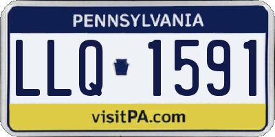 PA license plate LLQ1591