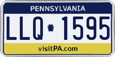 PA license plate LLQ1595