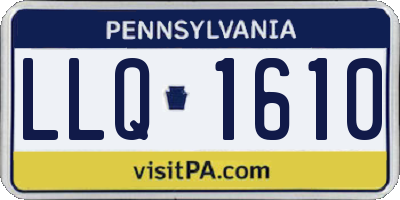 PA license plate LLQ1610