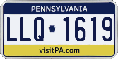 PA license plate LLQ1619