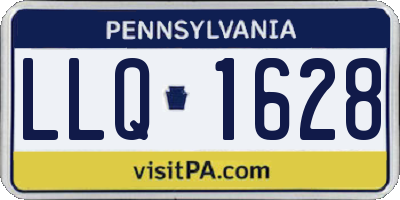 PA license plate LLQ1628