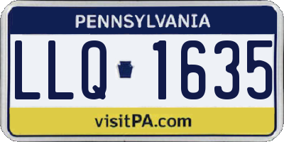 PA license plate LLQ1635