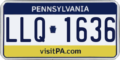 PA license plate LLQ1636