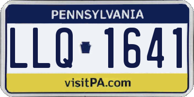 PA license plate LLQ1641