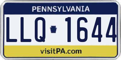 PA license plate LLQ1644